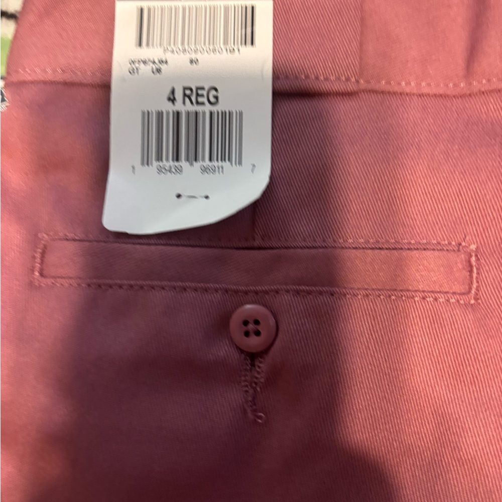 Dickies Straight Leg Work Pants Mauve Pink - Picture 8 of 8